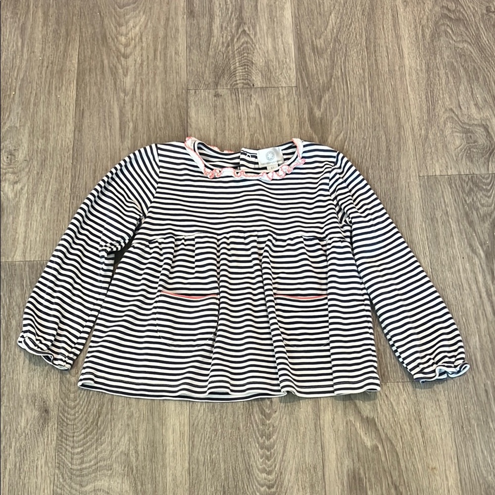 The Proper Peony Blue Strip Blouse